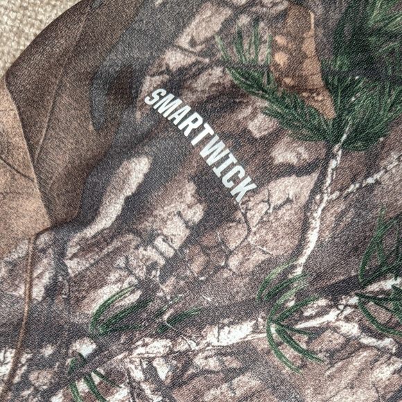 Field & Stream Realtree long sleeve Quarter Zip Pullover Size XL Smartwick - Picture 8 of 9